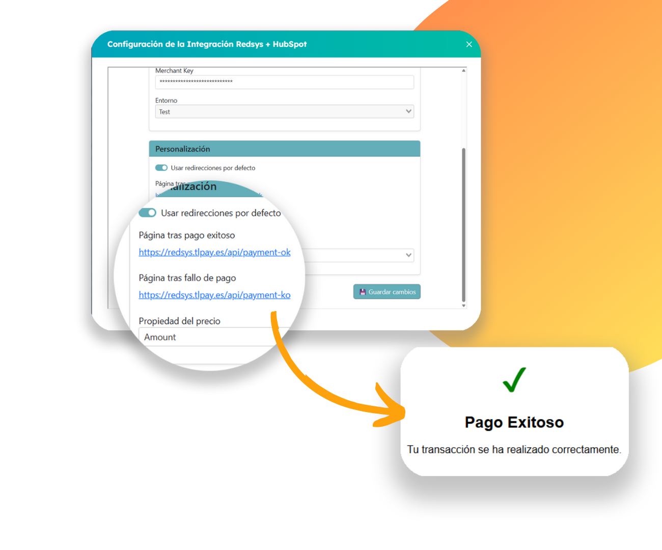 Redsys + HubSpot - Redirecciones personalizadas